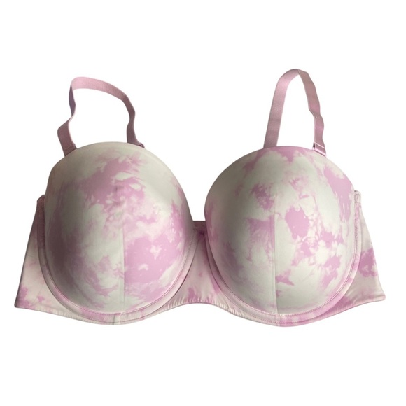 Torrid Curve Bra Size 40DDD Tie Dye Push-up Underwire Pink Multi-way - Picture 2 of 7
